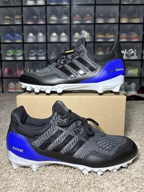 Adidas Ultraboost Football Cleats Black Blue Woven JP7410 Men’s Size 11 New